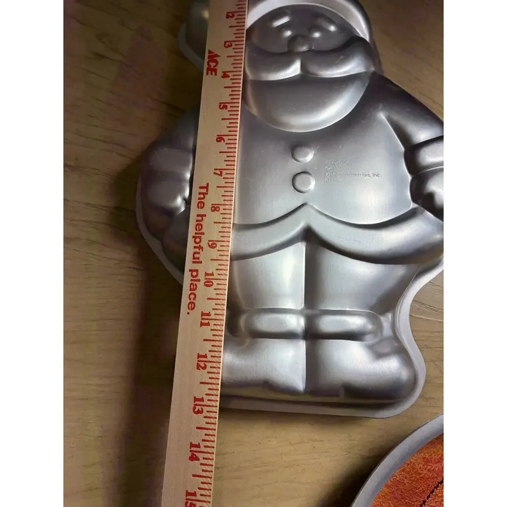 3 NEW WILTON Cake Pans Baking Santa Halloween Pumpkin Fun Vintage 90s Christmas